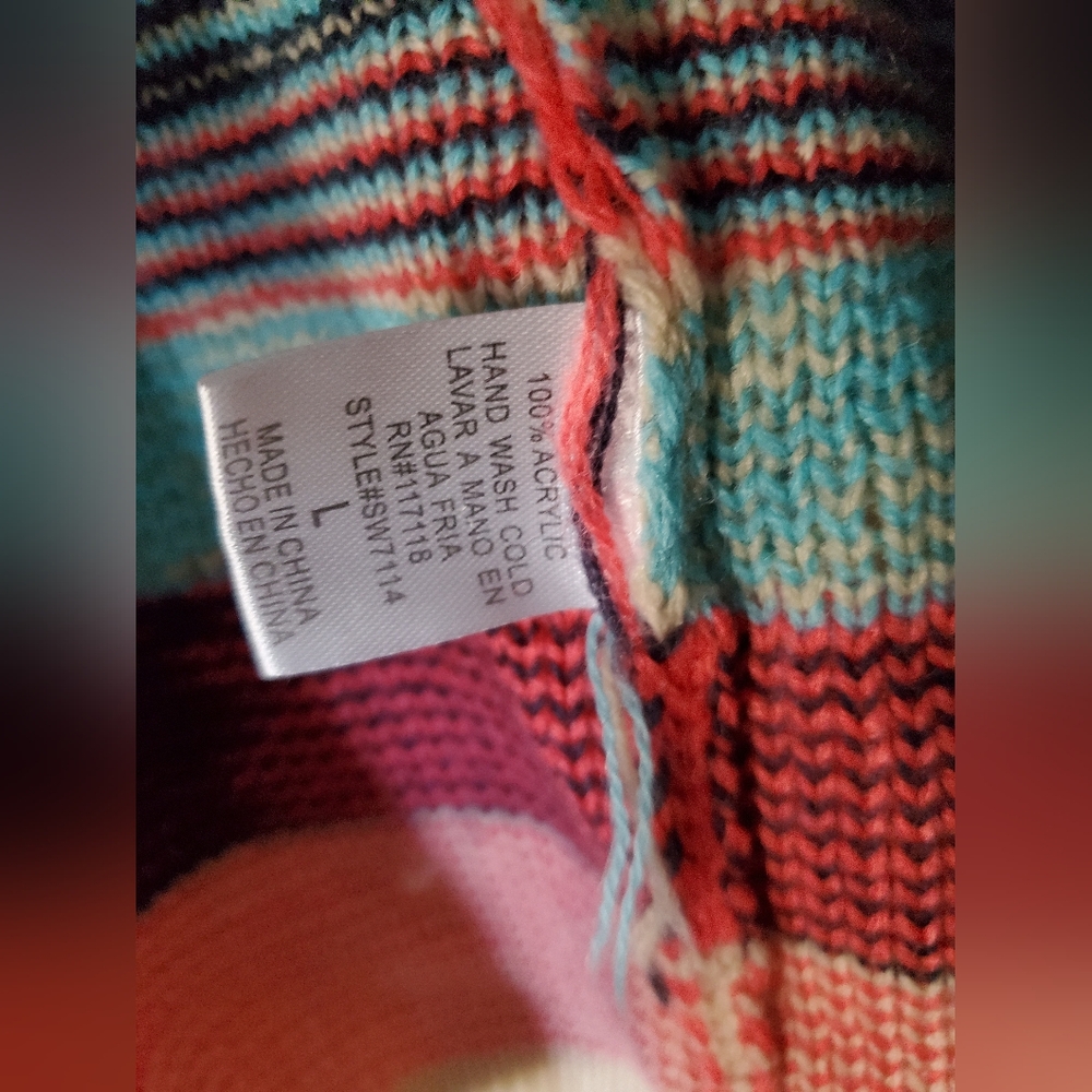 Colorful Cute Western Aztec Cardigan💖🩵 - Picture 3 of 4